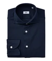 Black Line Knit Dress Shirt