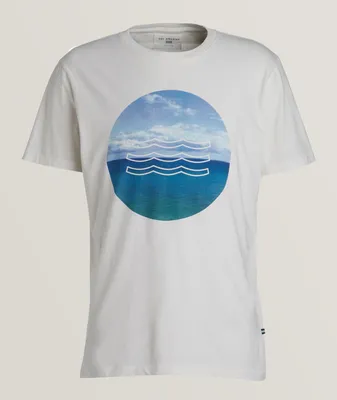 Sky & Beach Cotton Crewneck T-Shirt