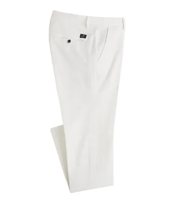 Slim-Fit Torino Pleated Jersey Stretch-Cotton Pants