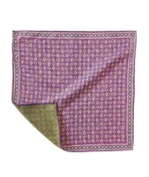 Neat Patterned Silk Pocket Square