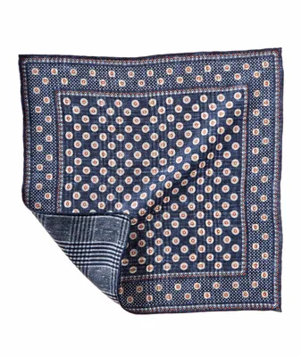 Neat and Plaids Patterned Pocket Square