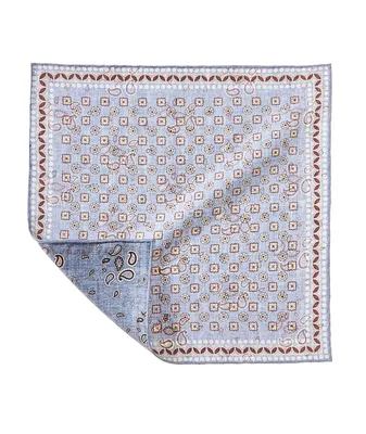 Neat & Paisley Patterned Pocket Square