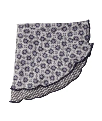 Reversible Mini Houndstooth and Geometric Pocket Circle 