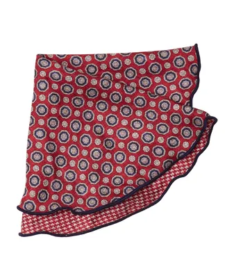 Reversible Mini Houndstooth and Neat Patterned Pocket Circle 