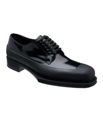Leather Shell Expander Lace-Up Derbies
