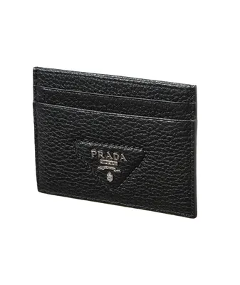 Triangolo Daino Leather Card Holder