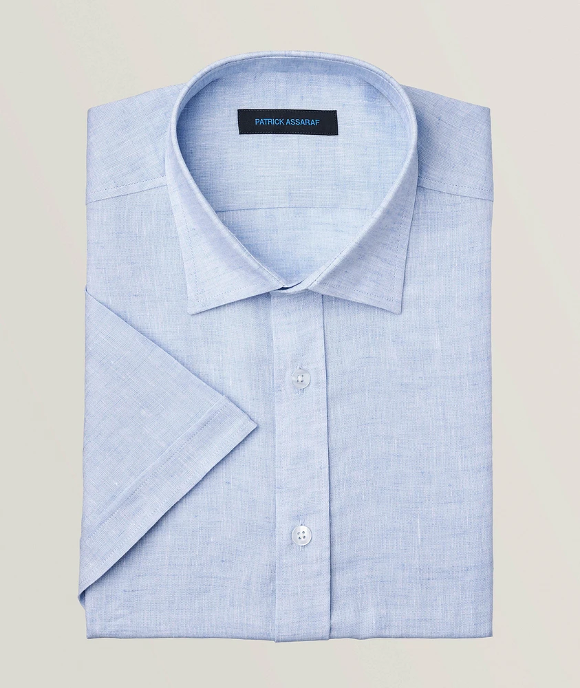 Mélange Linen Sport Shirt