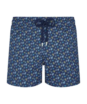The Short Sea Turtle Print Swim Trunks