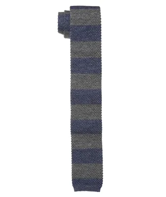 Stripe Silk Square Tie