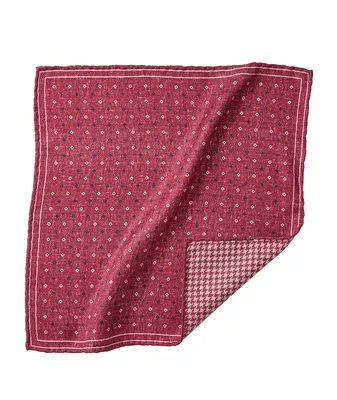 Silk Neat Pattern Pocket Square