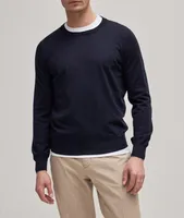 Wool-Cashmere Knit Crewneck Sweater