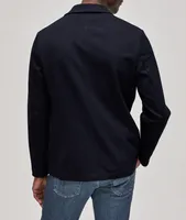 Unconstructed Stretch-Cotton Piqué Sports Jacket