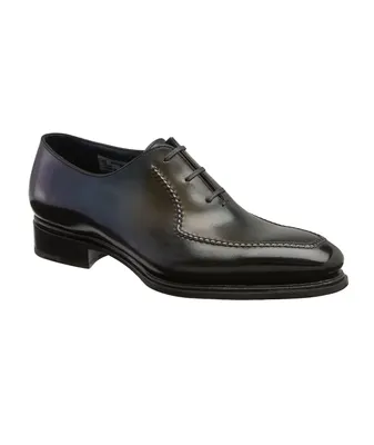 Limited Edition Gaben Burnished Leather Apron Laceup Oxfords