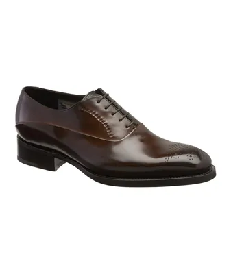 Limited Edition Franc Burnished Leather Reverse Stitch Le Oxford Brogues