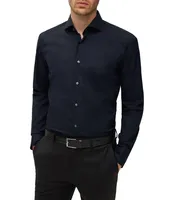 Slim-Fit Cotton-Blend Poplin Dress Shirt