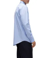 Regular-Fit Stretch-Twill Dress Shirt