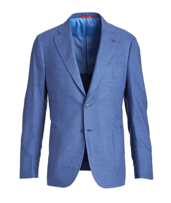 Capri Silk-Cashmere Solid Sports Jacket