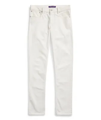 Slim Fit Stretch-Cotton Twill Five-Pocket Pants