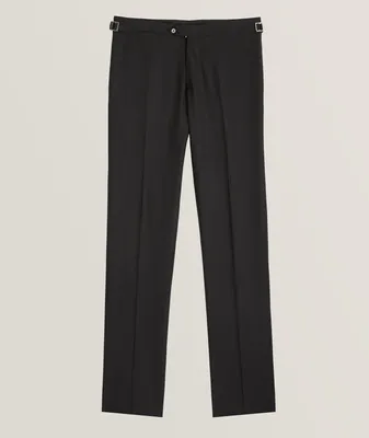 Solid Wool Tuxedo Pants