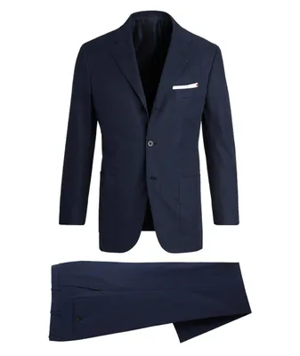 Solid Cotton Twill Suit