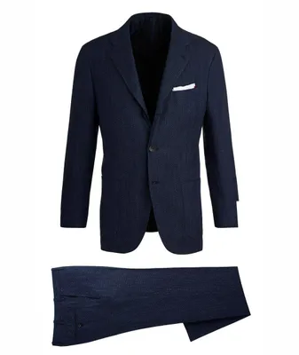 Birdseye Cashmere-Silk-Linen Suit