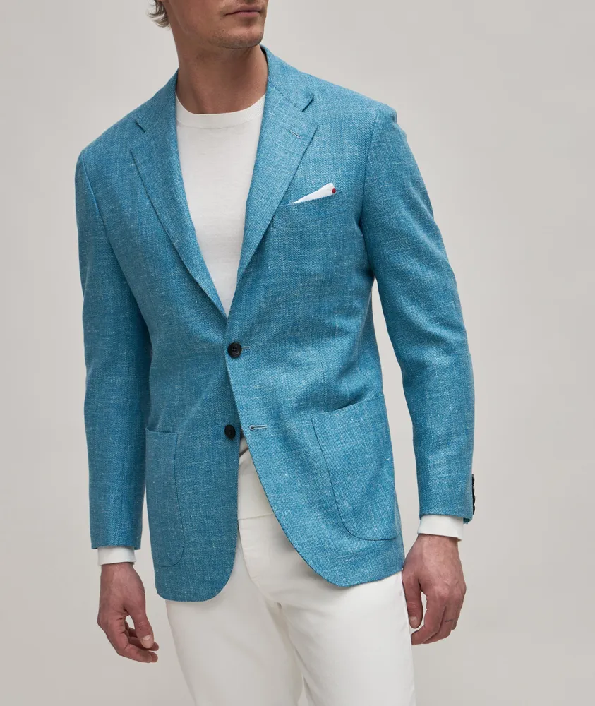 Contemporary Fit Wool-Cashmere-Silk Blend Sport Jacket
