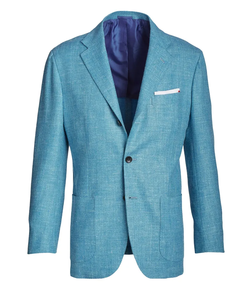 Contemporary Fit Wool-Cashmere-Silk Blend Sport Jacket