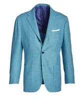 Contemporary Fit Wool-Cashmere-Silk Blend Sport Jacket