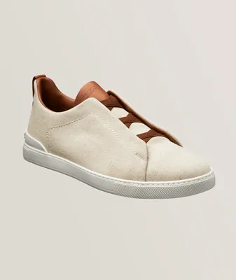 Canvas Triple Stitch Low Top Sneakers