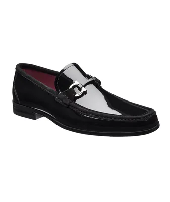 Gancini Patent Leather Loafers