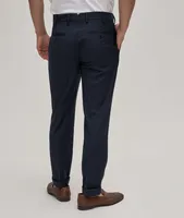 Italian Fit Wool Crosshatch Dress Pants