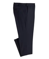 Italian Fit Wool Crosshatch Dress Pants