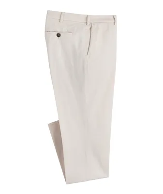 Italian-Fit Cotton-Stretch Trousers