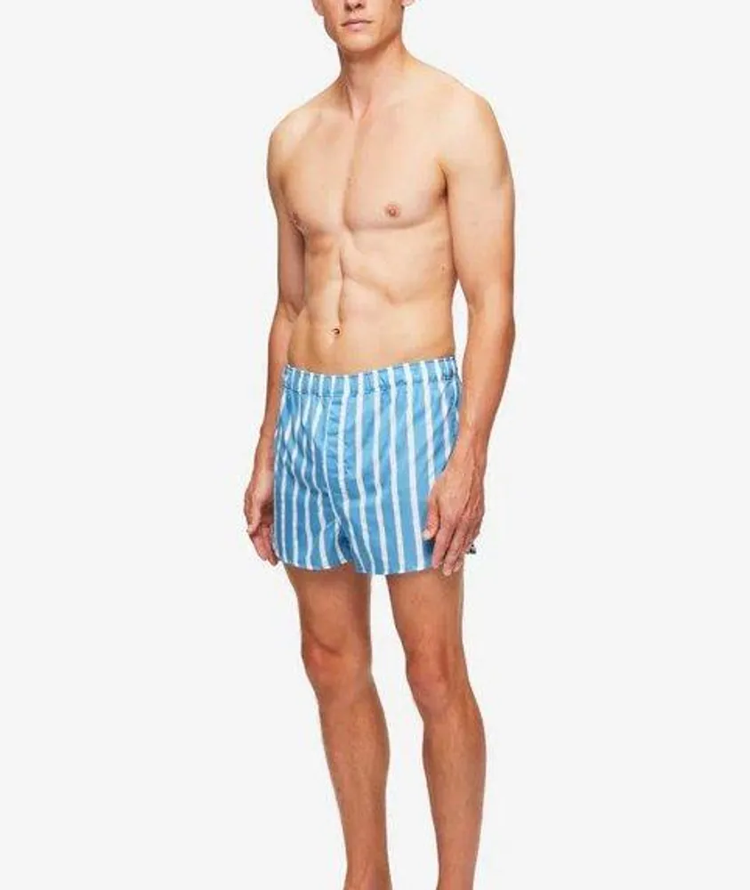 Derek Rose Royal 219 Striped Pattern Cotton Modern Fit Boxers