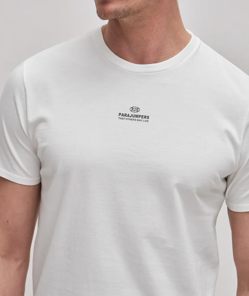 Rescue Chest Print Logo Cotton T-Shirt