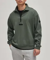 Long-Sleeve Turtleneck Quarter Zip Sweatshirt