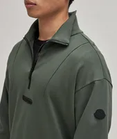 Long-Sleeve Turtleneck Quarter Zip Sweatshirt