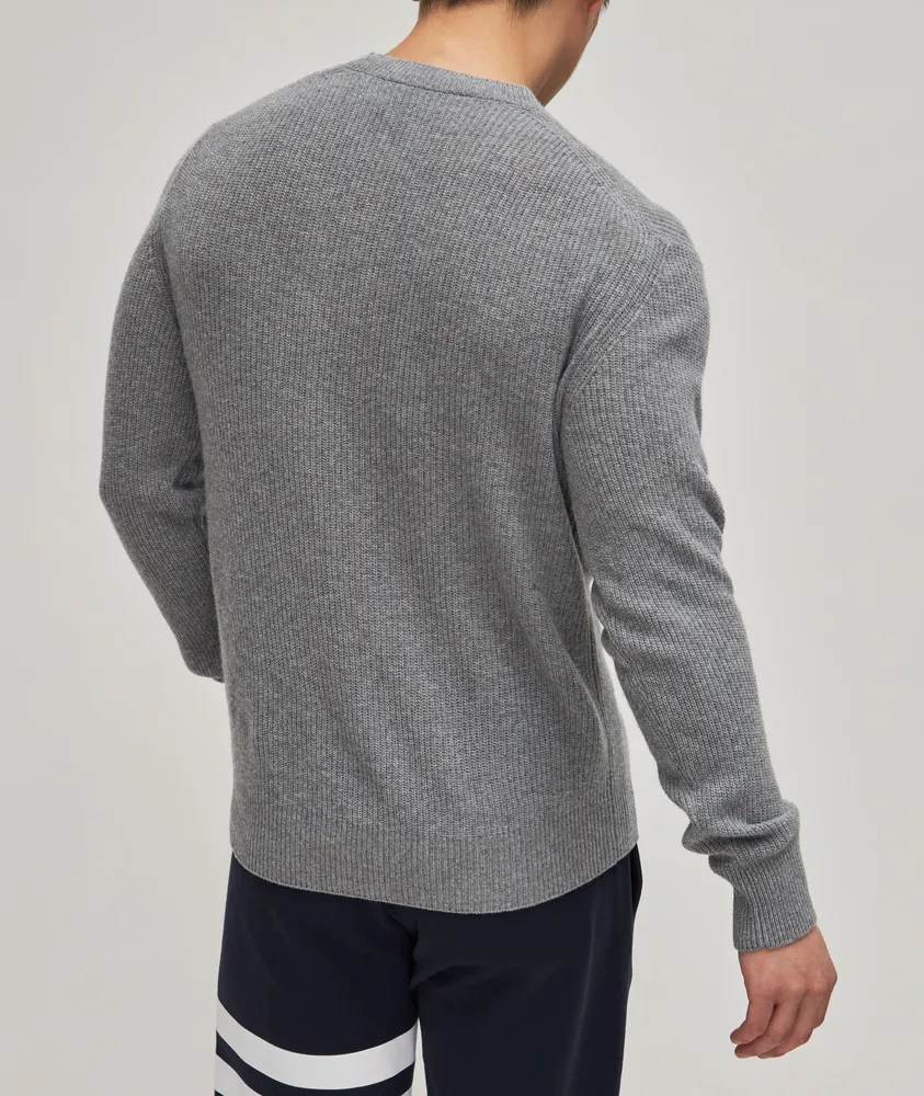 Wool-Cashmere Ribbed Sweater