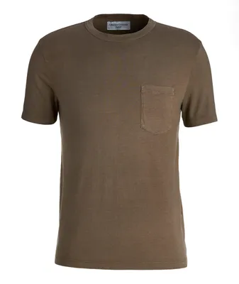 Pocket Slub Cotton, Modal & Silk T-Shirt