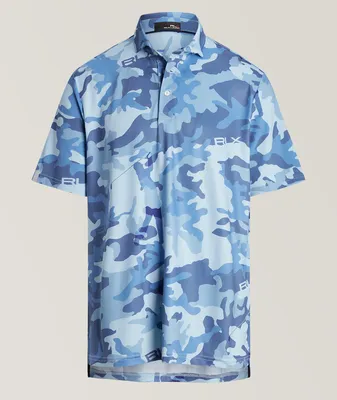Camo Patterned Technical Stretch-Jersey Polo
