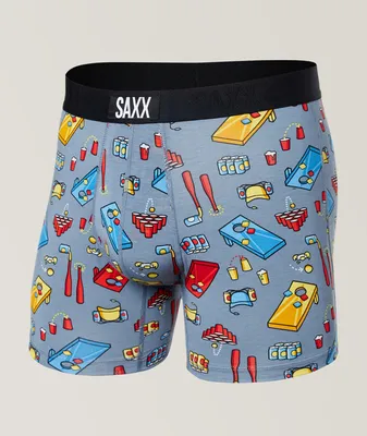 Slim Fit Beer Olympics Pattern Vibe Boxer Briefs