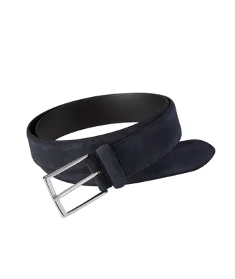 Suede Square Pin-Buckle Belt