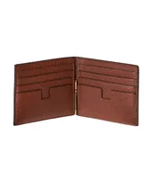 Grain Leather Money Clip Wallet