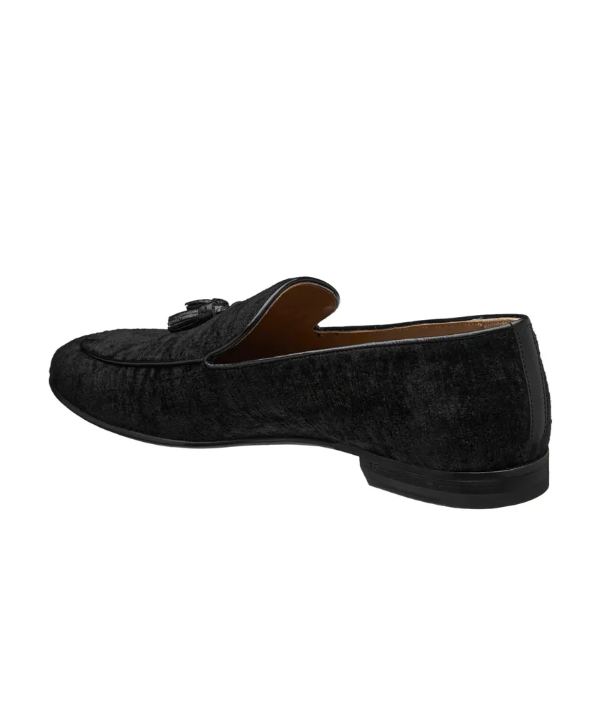 Liam Tassel Velvet Loafers