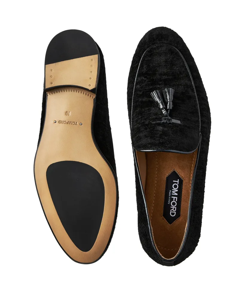 Liam Tassel Velvet Loafers