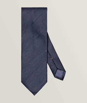 Solid Linen-Silk Tie