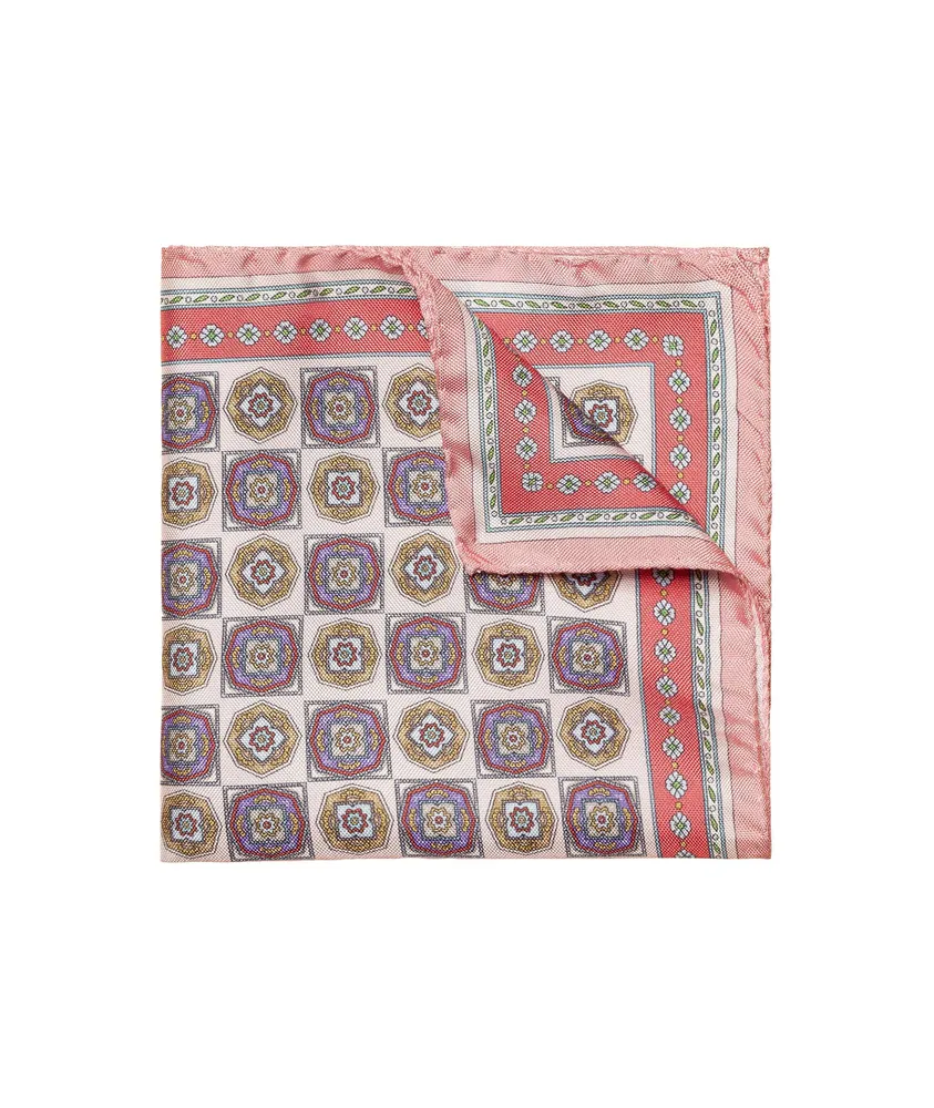 Eton Silk Patchwork Pocket Square