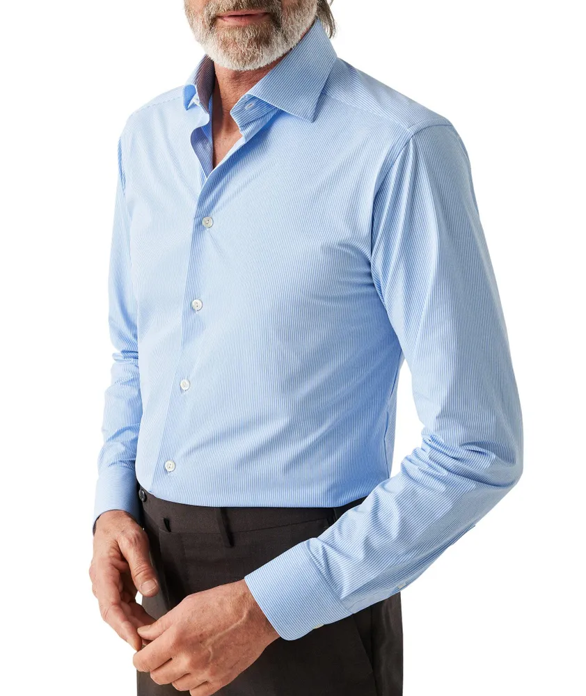 Four-Way Stretch-Technical Fabric Dress Shirt