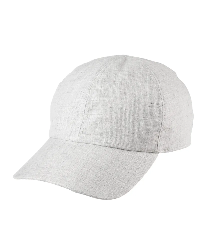 Melange Linen Baseball Cap