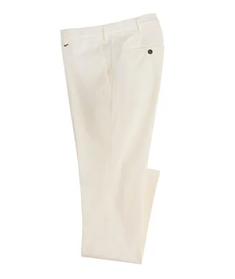 Micro Twill Stretch-Cotton Dress Pants